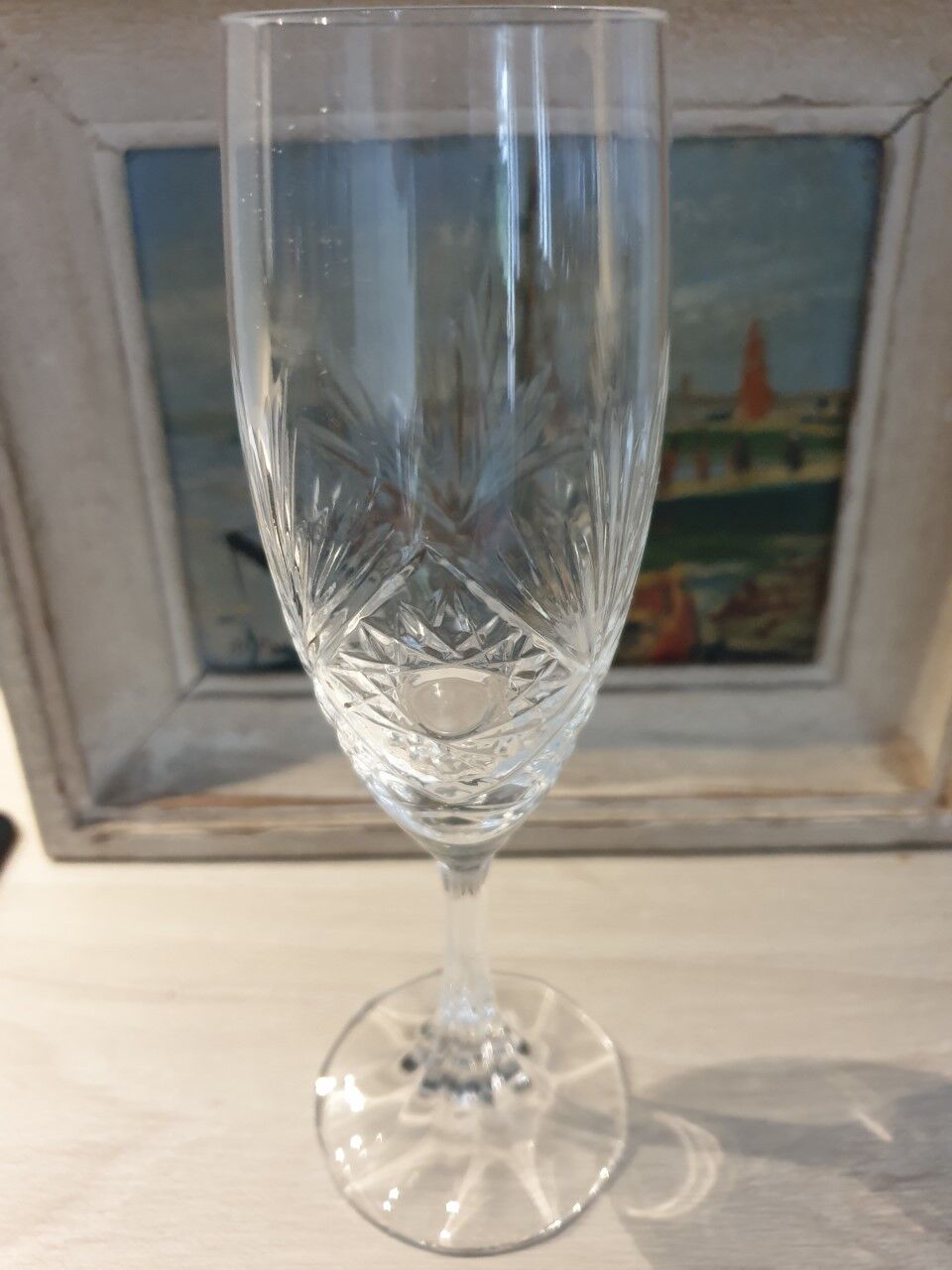 Klein crystal champagne flutes