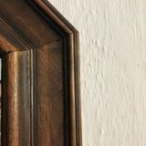 Octagonal mirror wooden frame