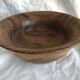 large vintage wooden salad bowl, Scandinavian design