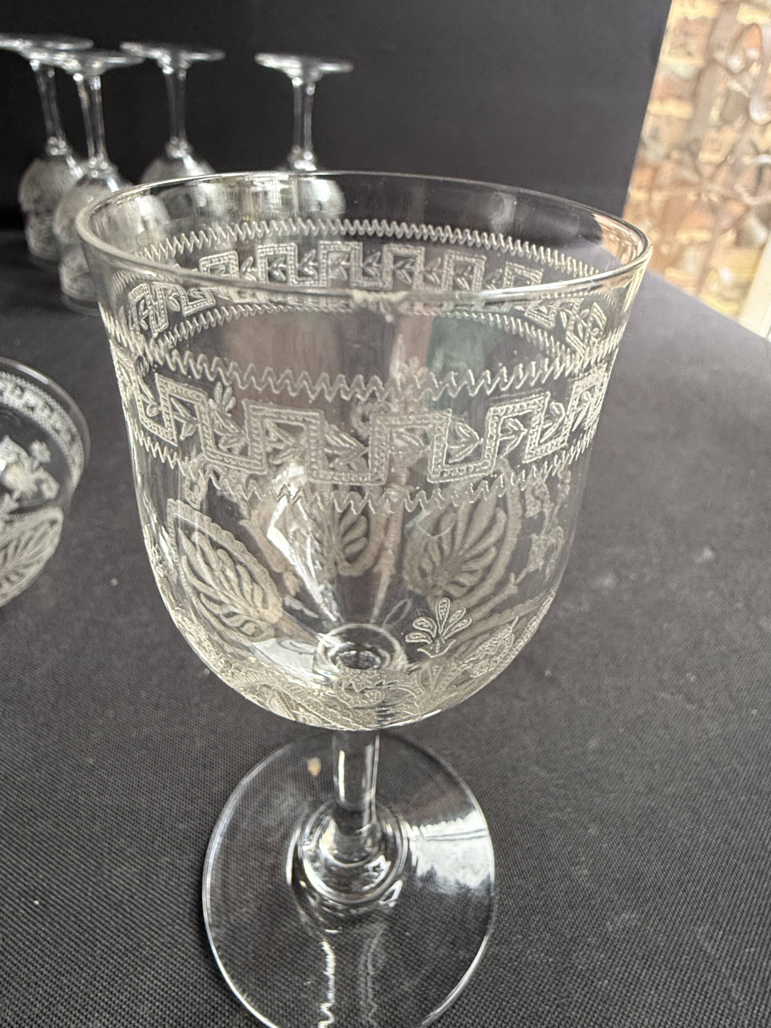 6 White wine glasses – Saint Louis Pasteur service