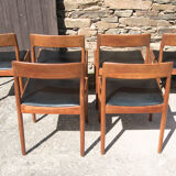 Series of 6 Danish chairs Møbelfabrik