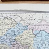 L'Autriche, carte ancienne, imprimée en 1852.