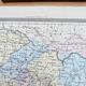 Austria, old map, printed in 1852.