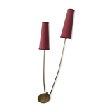 Lampe double chapeau en laiton