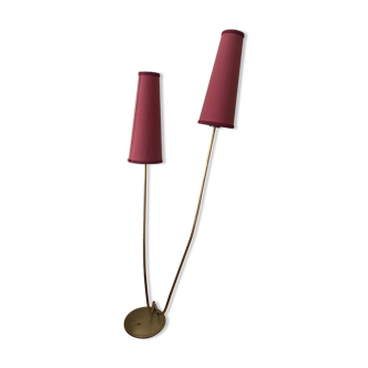 Double brass hat lamp