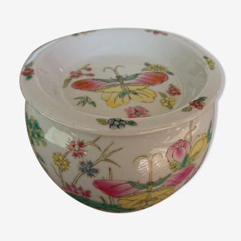 Pot à épices en porcelaine décors peints à la main