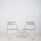 Set of X-Line chairs designed by Niels Jørgen Haugesen for Hybodan, '70