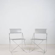 Set of X-Line chairs designed by Niels Jørgen Haugesen for Hybodan, '70