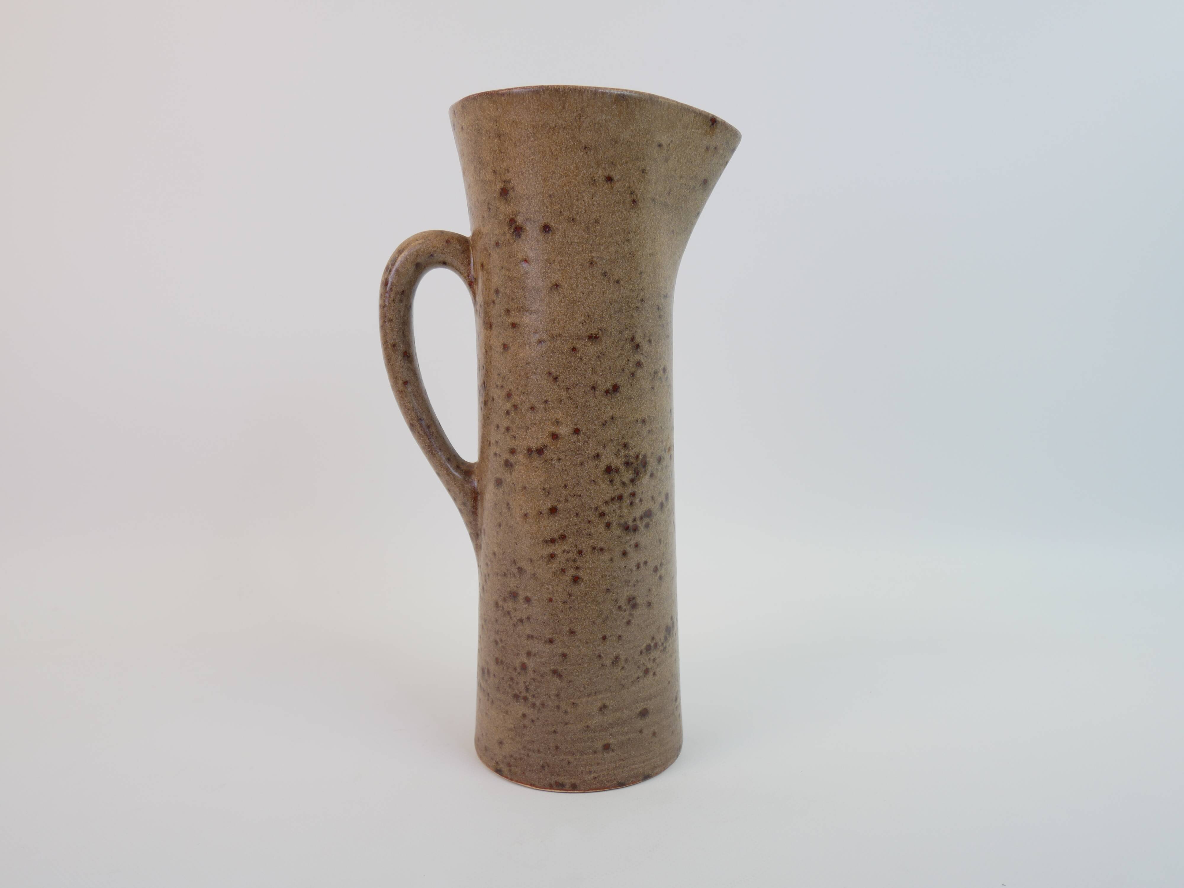 Large ceramic orangeade pitcher by Claude Paci