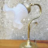 Pair of brass table lamps