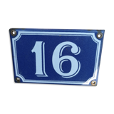 Enamel plate no.16