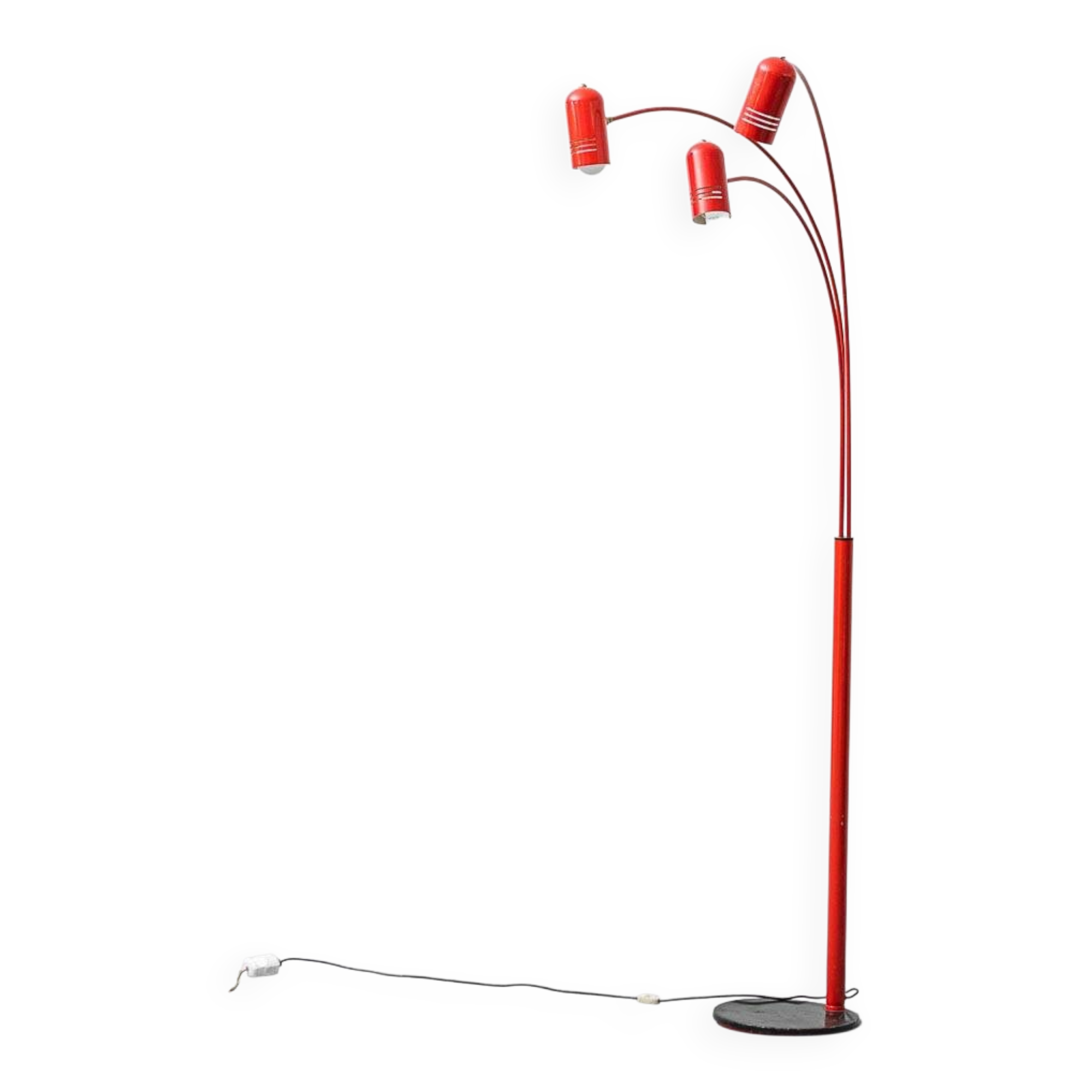 Floor lamp with 3 lights, 1970s vintage modernism