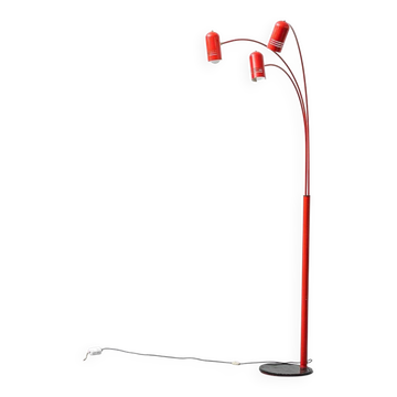 Lampadaire à 3 lumières, modernisme vintage des années 1970