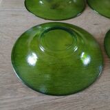 4 assiettes creuses en verre