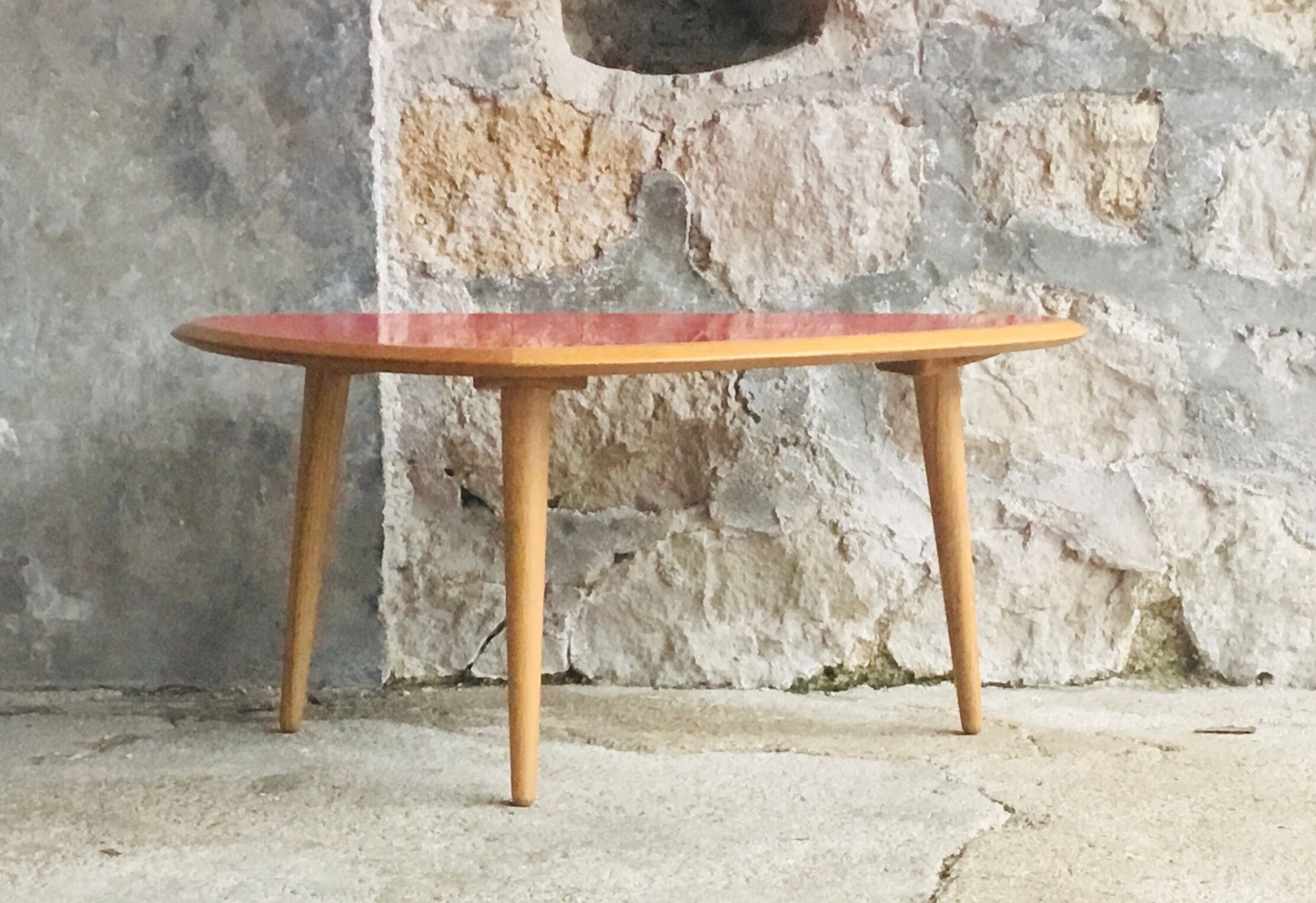 Red Edition Brand Red Fifties Tripod Table - Small Model