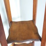 Wooden and marble stool