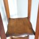 Wooden and marble stool