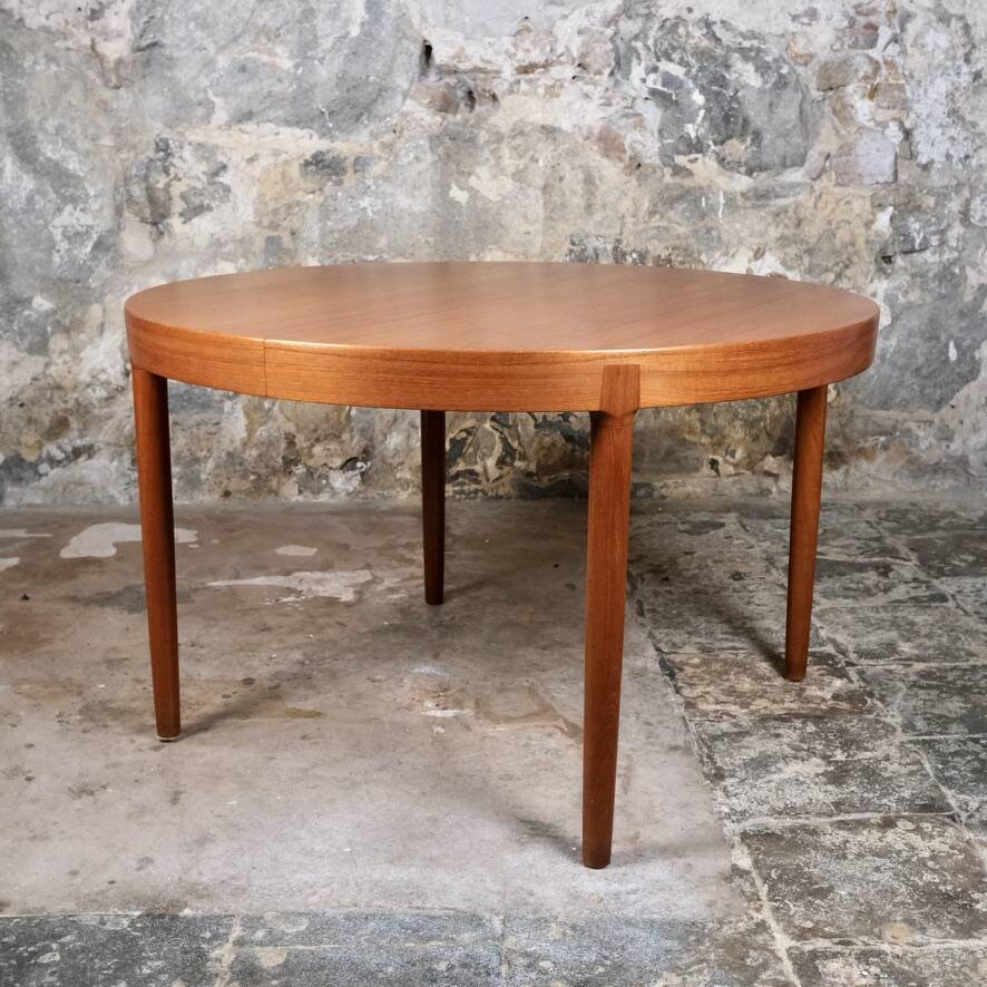 Extendable teak table, Harry Ostergaard for Randers Mobelfabrik, 1960s