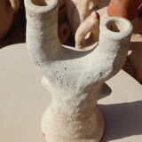 Pottery - Abstract raw tamegroute sculpture two branches