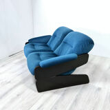 Reupholstered space age 2 seater sofa, 1960s