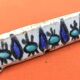 1920-1940 3 Ceramic Knife Holders Tunisian Nabeul el-Kh Workshop