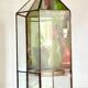 Vide poche mural miroir et laiton vintage