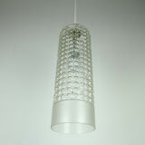 Cylindrical staff lamps pendant light bubble glass etched glass design rolf krueger 1967