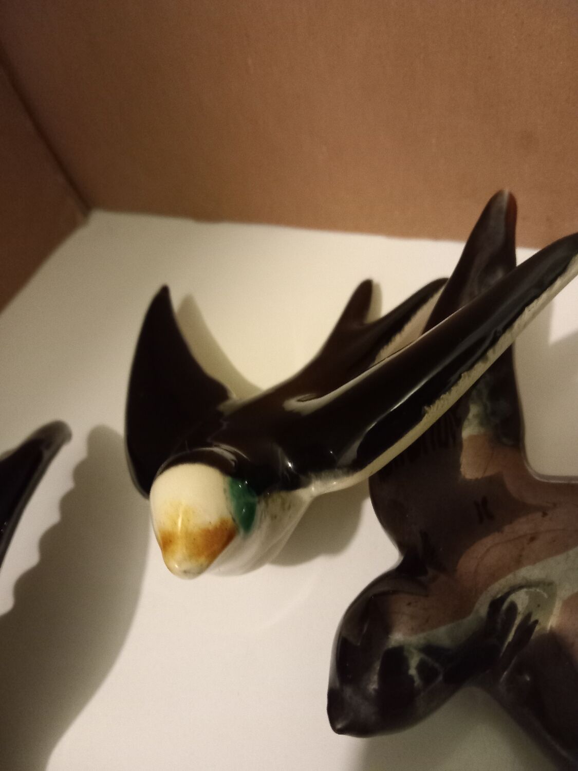 3 wall swallows earthenware Vallauris