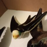 3 wall swallows earthenware Vallauris