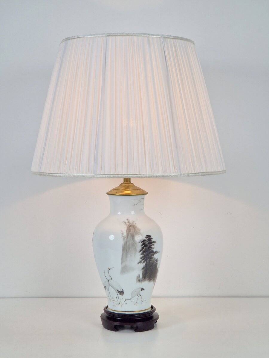 Japanese Table Lamp by Haruo Momoki for Franklin Porcelain, 1980s