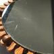 Round mirror edge handcrafted wood petals
