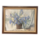Georges prestat (1911-1994), bouquet aux iris, huile sur toile de 1946
