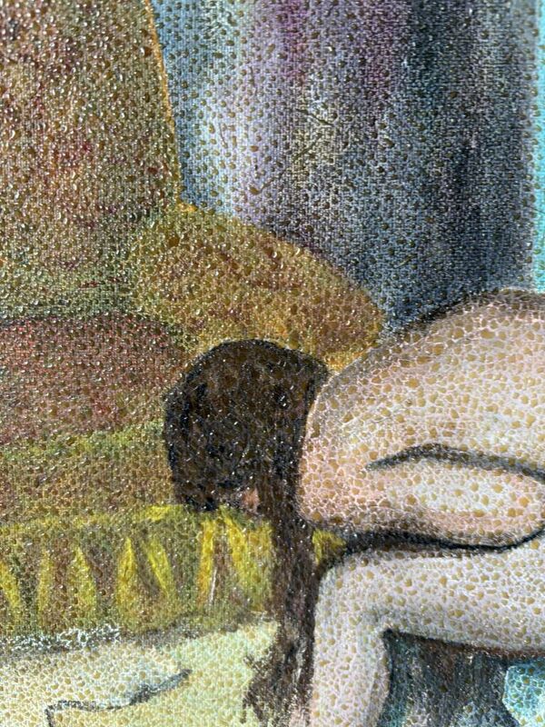 Tableau ''Nu influence Degas'' 1960 France signé Jacques Galey