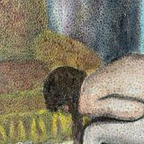 Tableau "Nu influence Degas" 1960 France signé Jacques Galey