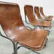 Vintage leather Calla Arflex dining chair Ari Colombo
