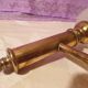 Pair of vintage design brass and opaline wall lights