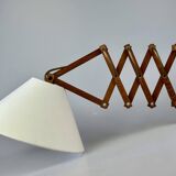 1960s/70s Teak Scissor Lamp Wall Lamp Mid Century Danish Design Denmark