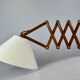 1960s/70s Teak Scissor Lamp Wall Lamp Mid Century Danish Design Denmark