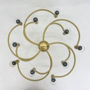 Vintage Hufnagel Leuchten ceiling light, 1970s