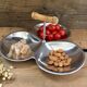 Vintage dish in stainless steel bamboo handle