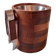 Scandinavian teak ice bucket, vintage 60s