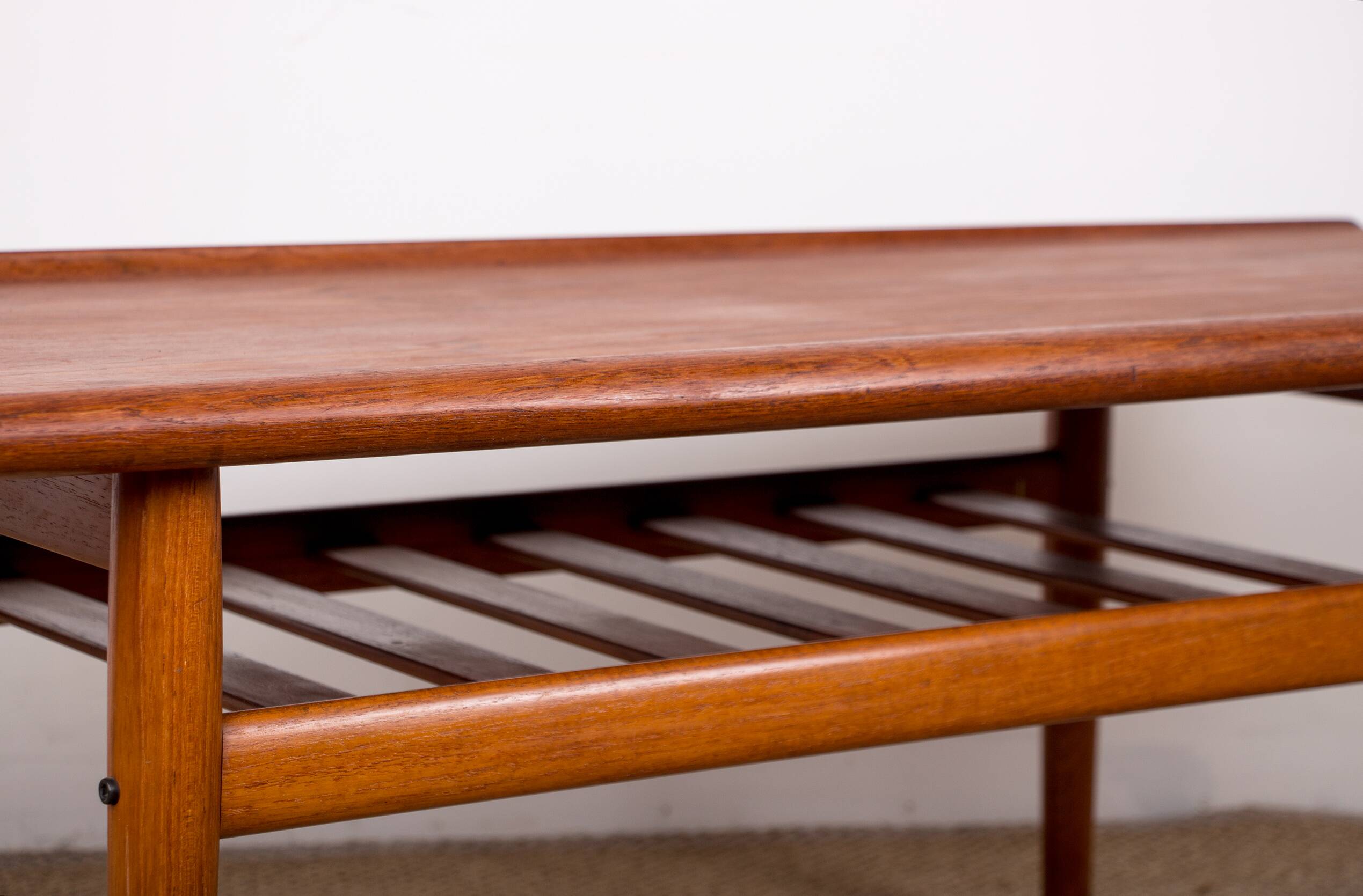 Danish Teak coffee table, two levels, by Grete Jalk for Glostrup Mobelfabrik 1960.