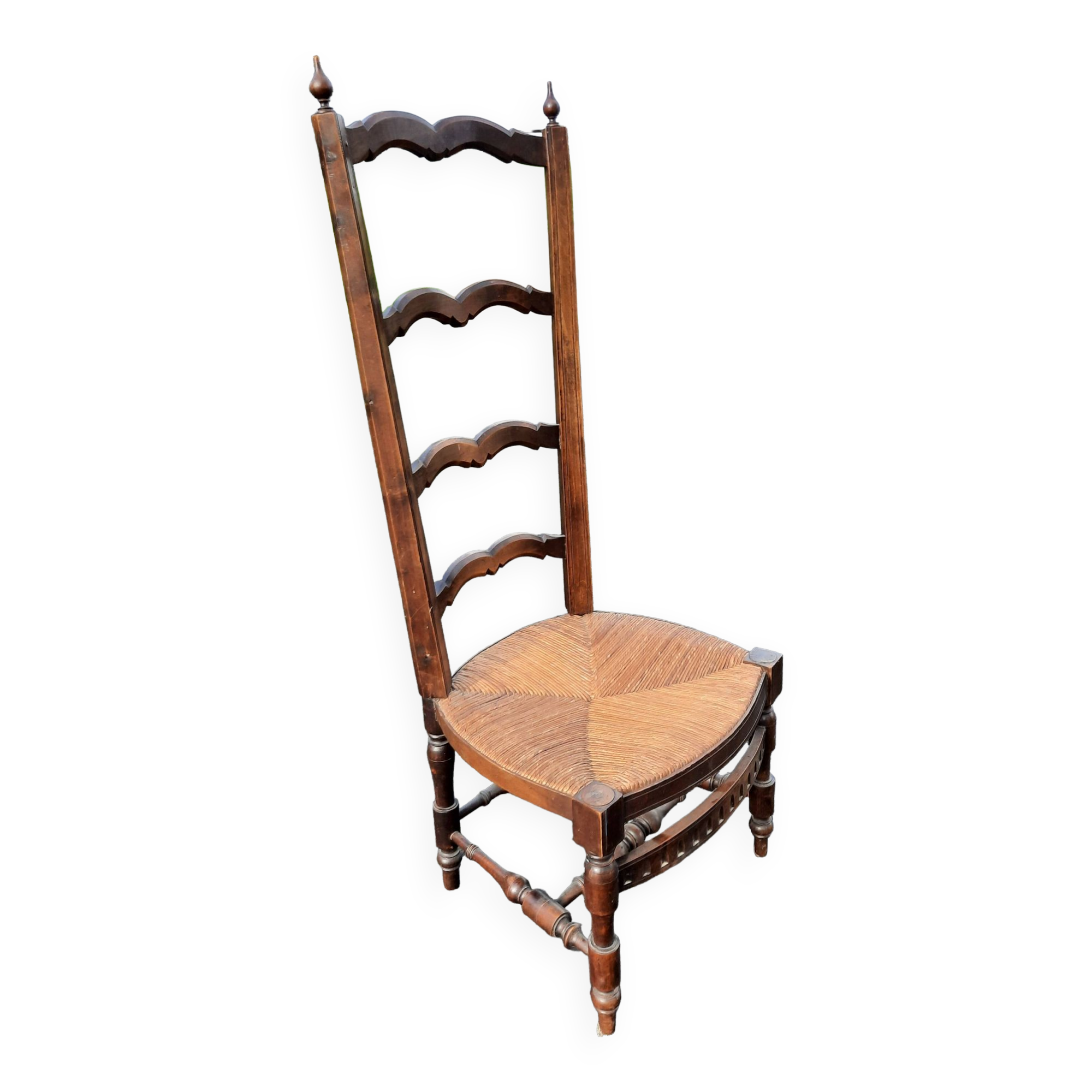 Straw low chair called fireside chair