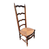 Straw low chair called fireside chair