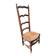 Chaise basse paillee dite chauffeuse