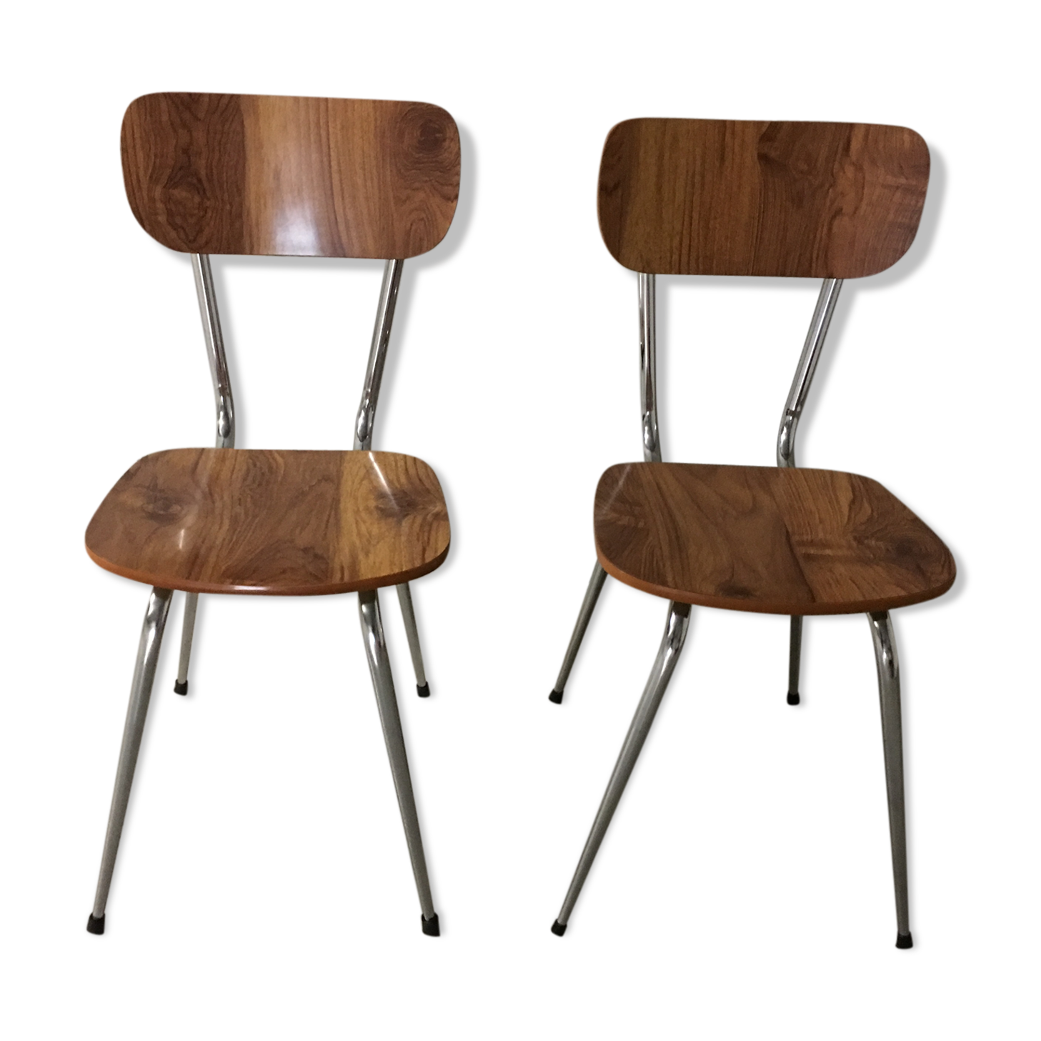 Pair of 70s formica chairs