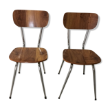 Pair of 70s formica chairs