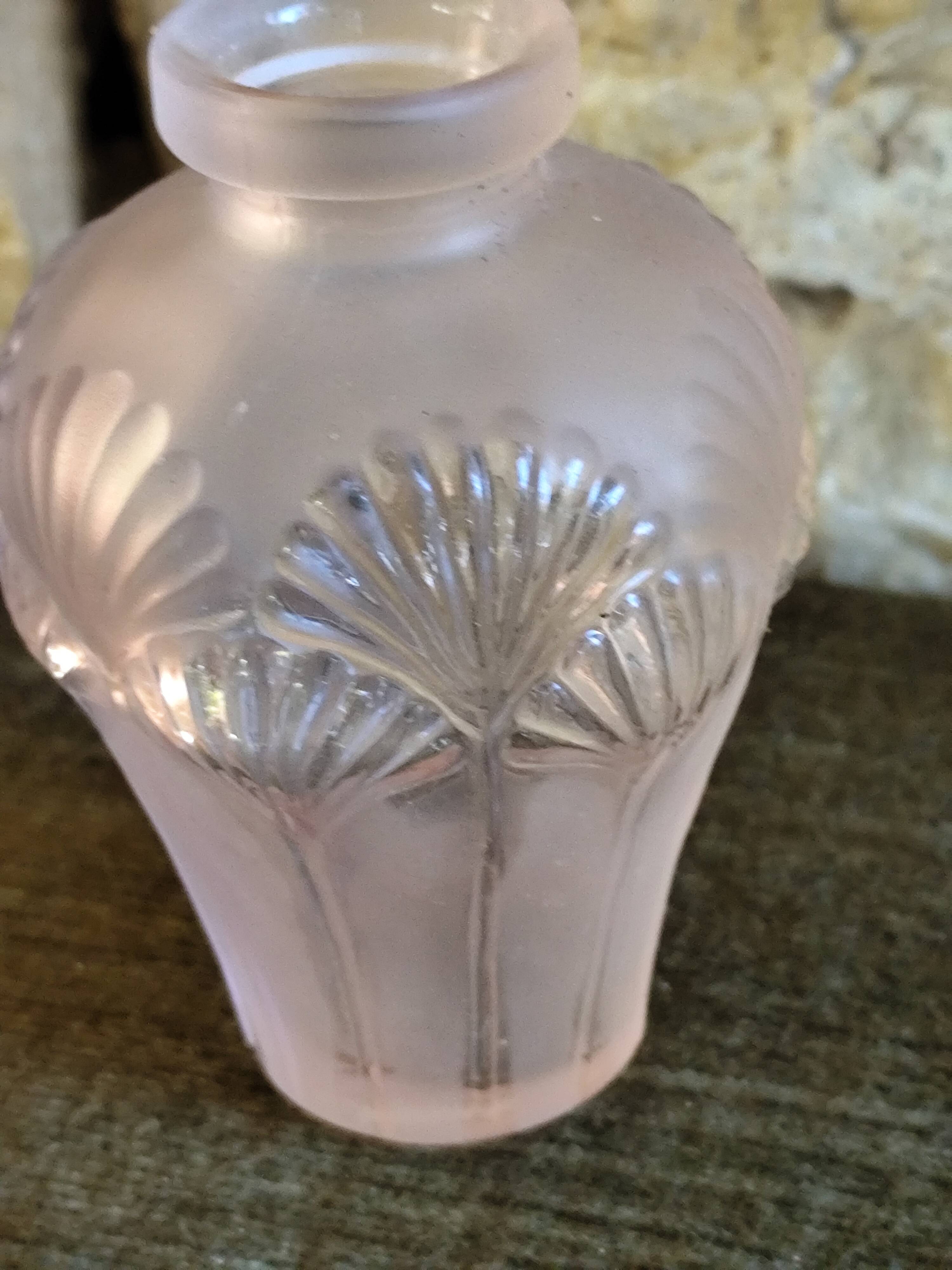 Pink glass vase