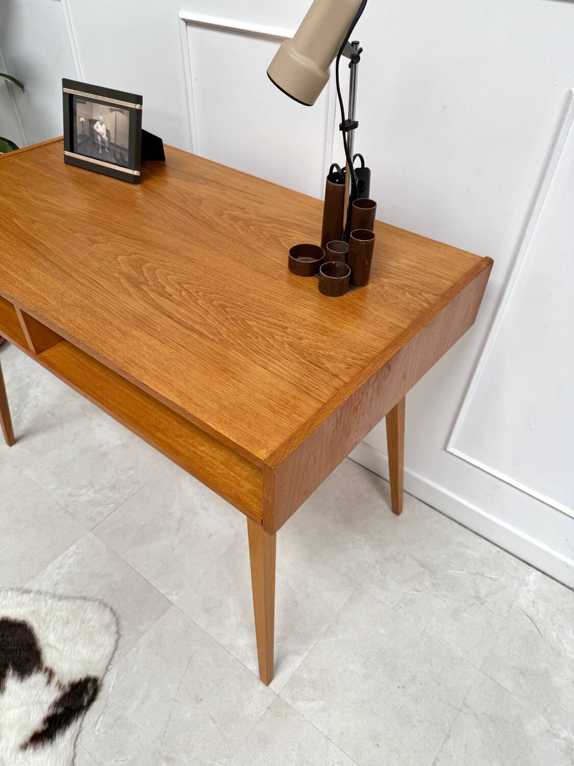 Vintage compass leg desk