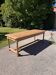 Large farmhouse table in solid oak
